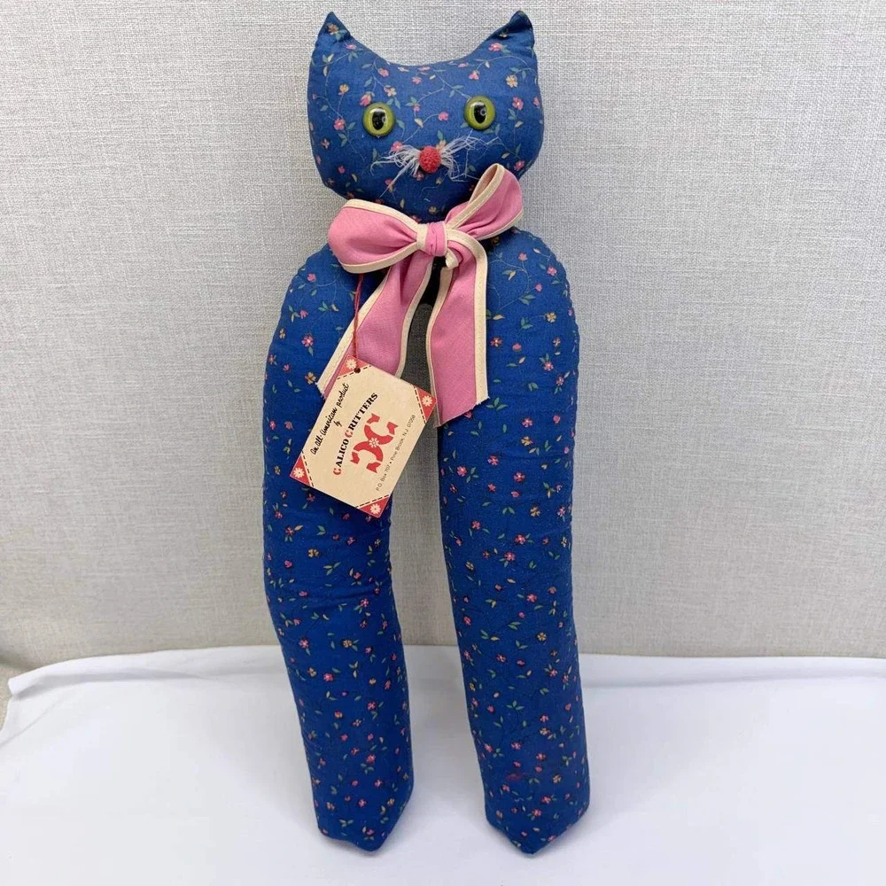 Vintage 1982 Calico Critters Puss in Boots Fabric Cat Boot Shapers New with Tag